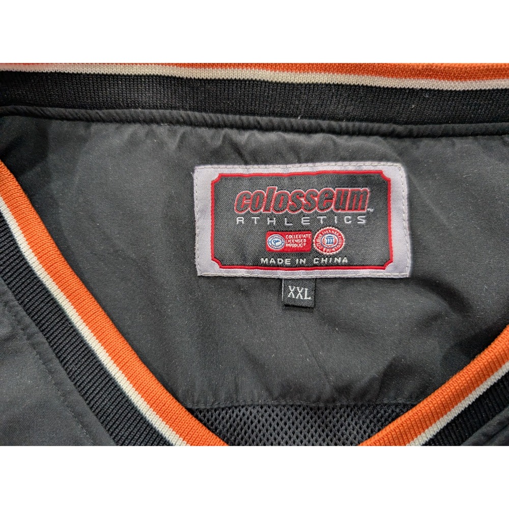 Colosseum Oregon State Beavers Windshirt Mens XXL Black V-Neck Pullover Jacket - Picture 2 of 7
